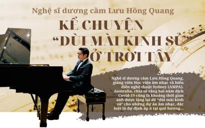 Nghệ sĩ dương cầm Lưu Hồng Quang: "Bóng đêm" và "Ánh sáng" của mùa dịch