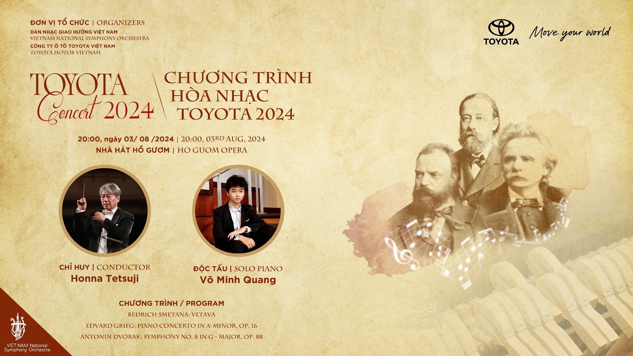 Hòa nhạc Toyota 2024 - Chương trình âm nhạc cổ điển với nhiều khung bậc cảm xúc sẽ đến với khán thính giả tại Hà Nội