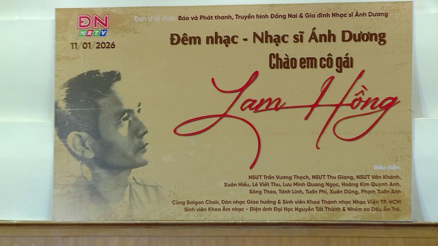 Đêm nhạc: Nhạc sĩ Ánh Dương “Chào em cô gái Lam Hồng”