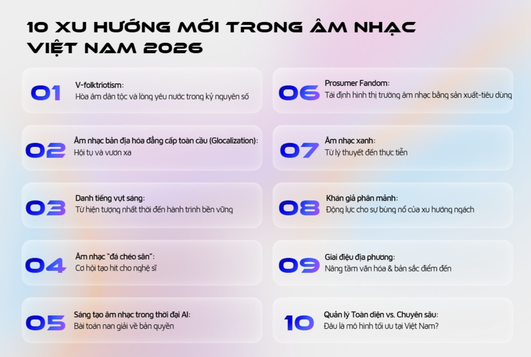 Nhạc Việt sau 2025: Bản sắc trở thành 'hộ chiếu' vươn ra thế giới