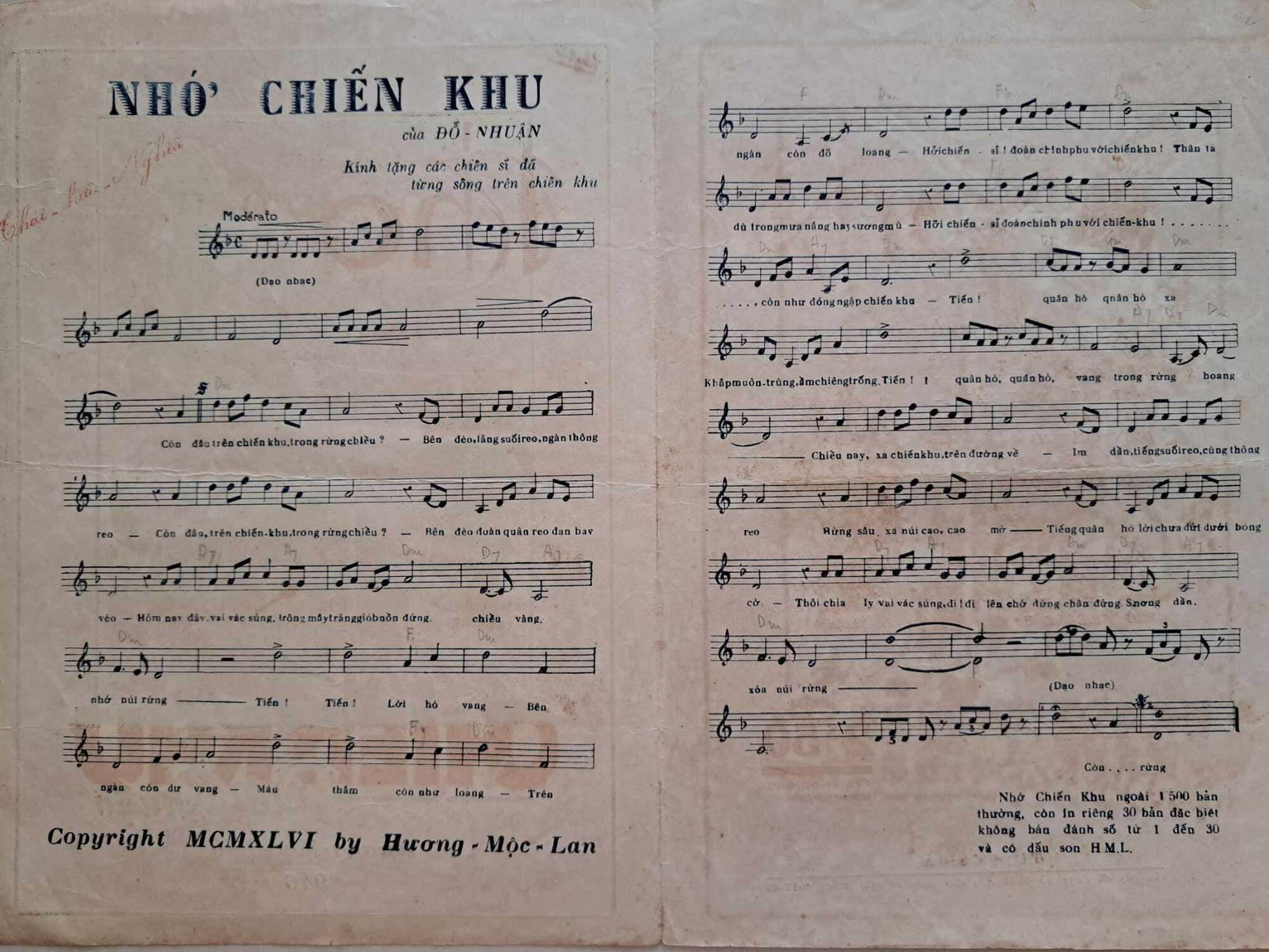 Nhớ chiến khu - Đỗ Nhuận