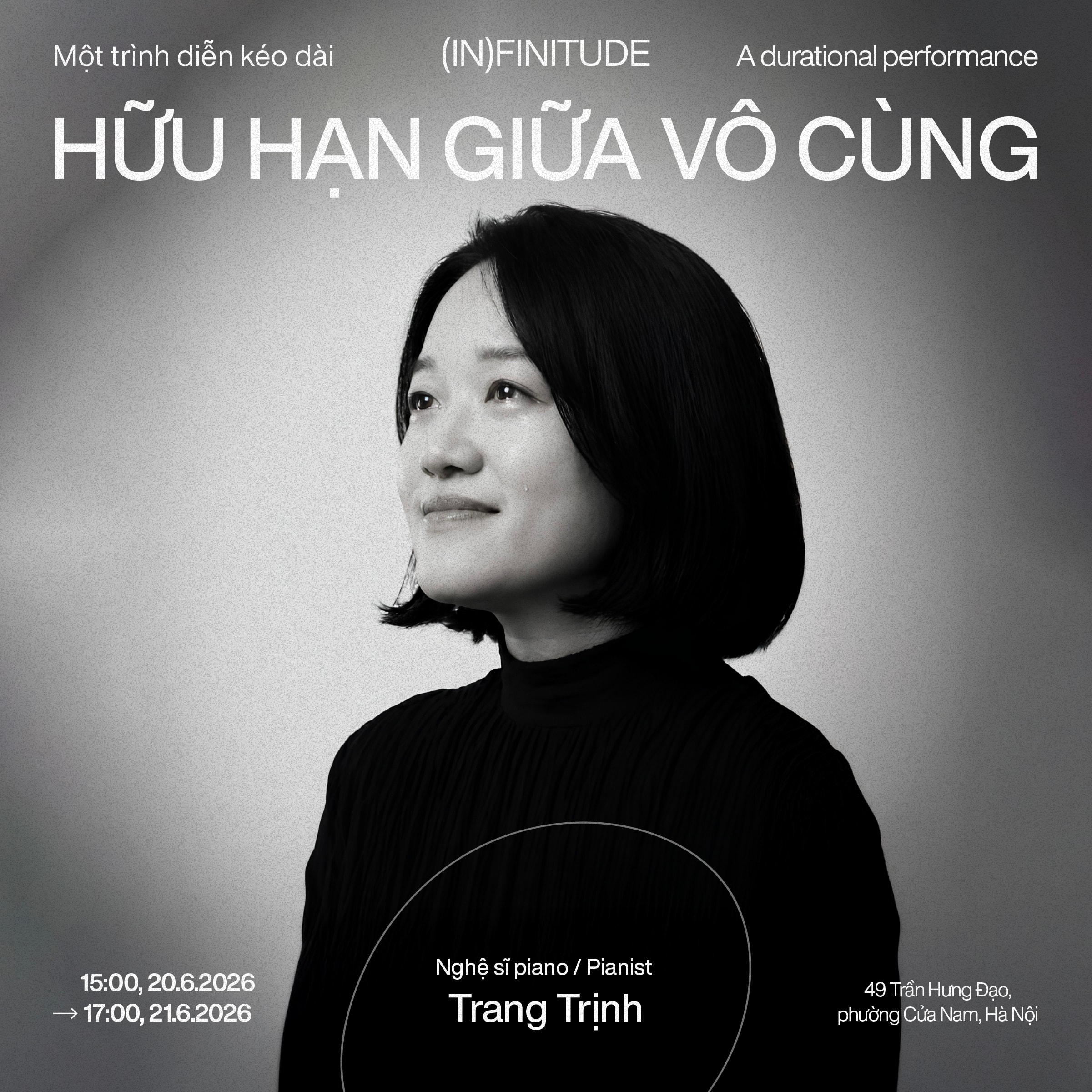 Nghệ sĩ piano Trang Trịnh thực hiện cuộc trình diễn kéo dài 24 giờ liên tục