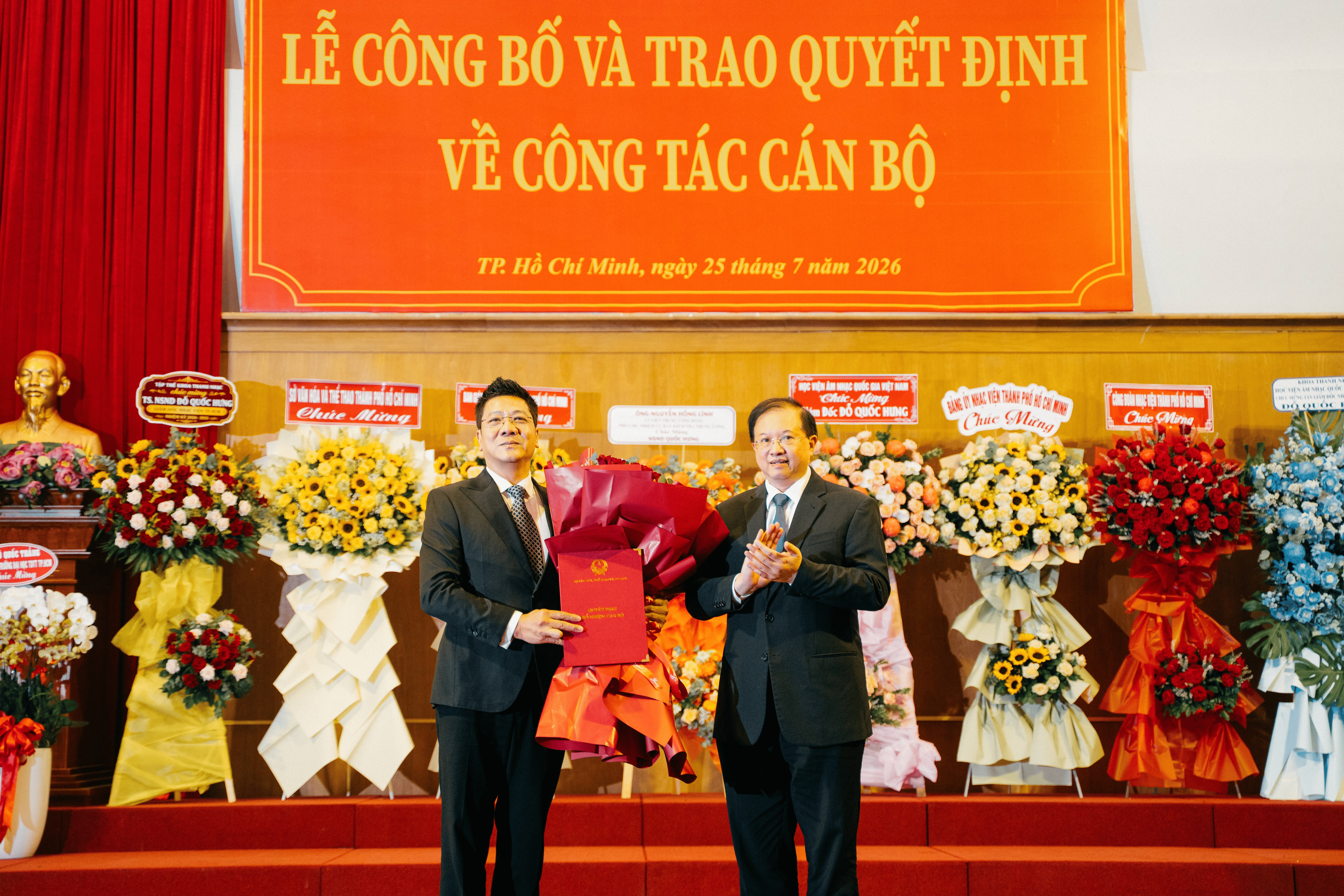 TS.NSND Đỗ Quốc Hưng được bổ nhiệm giữ chức Giám đốc Nhạc viện thành phố Hồ Chí Minh